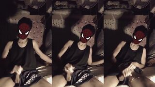 Pinoy Spider Mask Jakol Gushes Cum Rivers Destroyed