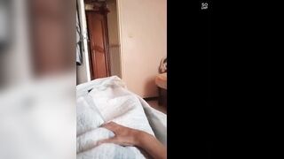 Huge Curved BBC Handjob Cum Geyser Destruction