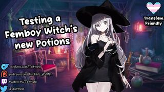 Femboy Witch Gushes Cum From Potion Overload Trap Hole Destroyed