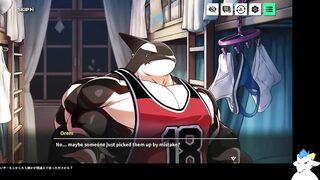 Orca Orem Catches Furry Dog Slut Gagging XXL Shark Cock Cum Gush
