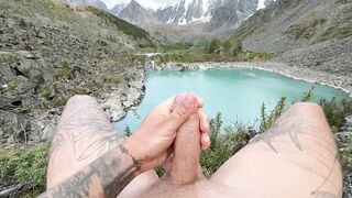 Monster Cock Floods Mountains With Gushing Cum Tsunami