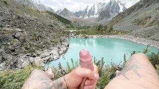 Monster Cock Floods Mountains With Gushing Cum Tsunami