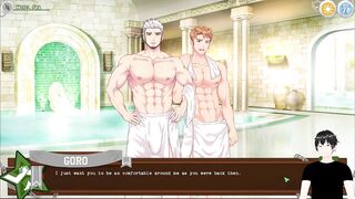Goro's Huge Cock Wrecks Naoto In Steamy Bathhouse Poundfest