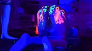 Glow Paint Femboys Halloween Flip Fuck Bubble Butt Cum Gush