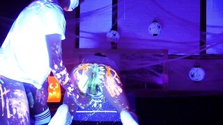 Glow Paint Femboys Halloween Flip Fuck Bubble Butt Cum Gush