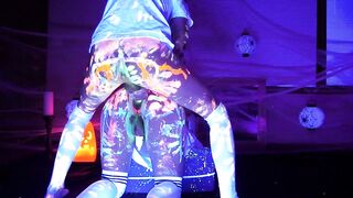 Glow Paint Femboys Halloween Flip Fuck Bubble Butt Cum Gush
