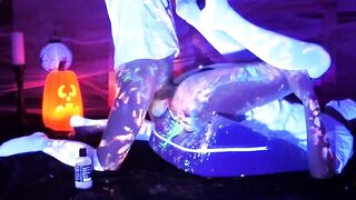 Glow Paint Femboys Halloween Flip Fuck Bubble Butt Cum Gush
