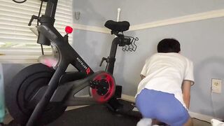 Skinny Asian Twink Speedo Dildo Ride Gushes Cum Explosion