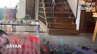 Sayan Ass Wrecked Gushing Cum Domination Sloppy Facial