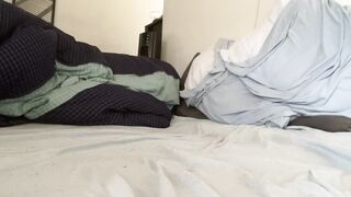 Bubble Butt Ebony Jock Cums Gushing From Tight Hole Fingered Raw