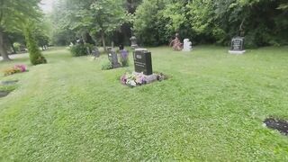 Public Park Big Dick Teen Gushes Cum All Over Cute Statue Bunny Watches