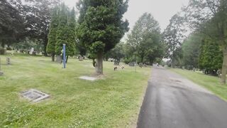 Public Park Big Dick Teen Gushes Cum All Over Cute Statue Bunny Watches