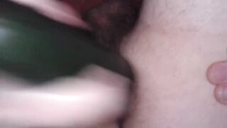 Zucchini Wrecks Soft Boy Ass Gushing Anal Squirt Cum Flood