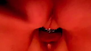 Blindfolded Chastity Slave's Ass Destroyed Bareback Gushing in Sling