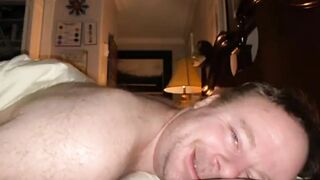 Bearded Daddy Jerks Horny Load Face Gushing Cum Explosion