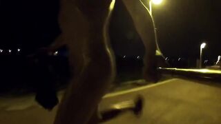 Busted Skinny Twink Jerks Gushing Cumshot Hiding Court Escape