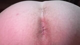 StepBro Spreads Hairy Toyed Asshole Gushing Cum Wrecked