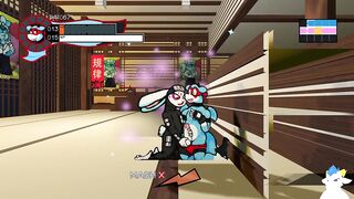 Bunny Sneaks Ninja Castle Ass Ruined By Dragon Big Cock Cum Flood