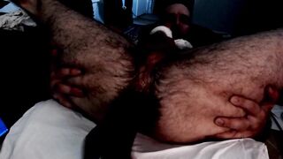 Hismith Fuck Machine Wrecks Hairy Ass Gushing Cum Explosion Destroyed