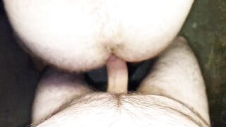 EMPTYING HUGE BALLS RAW IN HAIRY ASS CREAMPIE FLOOD