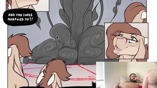 Desperate Gay Furry Slut Shoves Bookbag Toy Up Ass Gushing