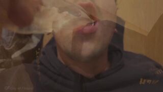 Bald King Gulps Gushing Cum Condom Load Down Throat