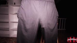 Big White Monster Cock Throatfucks Black Hole Gushing