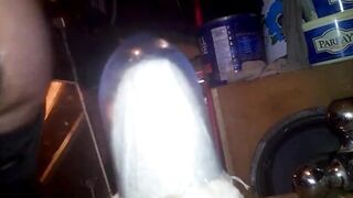 Huge Gold Toy Destroys Fit Gay Ass Gape Cum Explosion