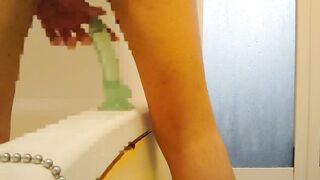 Twink Bathtub Dildo Rampage Prostate Gush Nonstop Destroyed