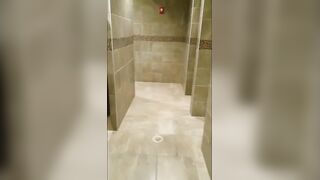 Asian Twink DESTROYS Hole on Bad Dragon in Public Gym Shower GUSHING Cum