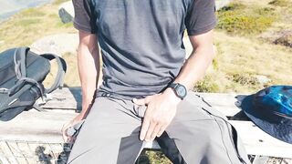 Alps 2204m Risky Jerk-Off Cum Gush Destroyed Nuts