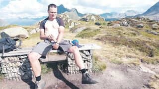Alps 2204m Risky Jerk-Off Cum Gush Destroyed Nuts