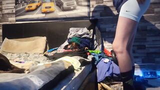Horny Boys Tight Tracksuit Pussy Gushing Cum Destroyed