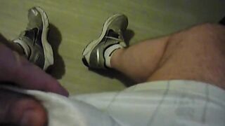 Morning Big Cock Blast Drowns Hot Adidas Sneakers In Thick Cum