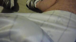 Morning Big Cock Blast Drowns Hot Adidas Sneakers In Thick Cum