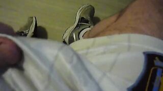 Morning Big Cock Blast Drowns Hot Adidas Sneakers In Thick Cum