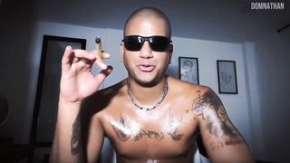 Humiliation session with alpha male gets owned by his big dick