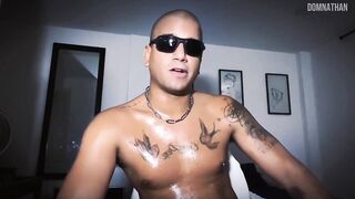 Humiliation session with alpha male gets owned by his big dick