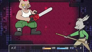 Rabbit gets railed by boss boar in cruel game breeding session