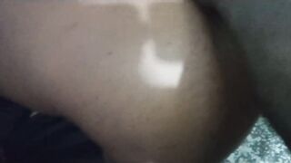 Friend’s big black dick gets blown then stuffed down my throat