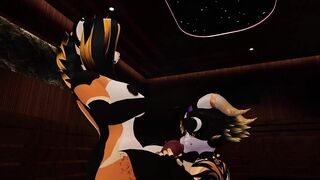 Dominant Futa Tear Up Little Furry Femboy in Steam Filled Sauna