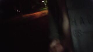 Femboy walks outdoors naked stroking his cute cock raw exhibitionism