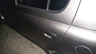 Doggystyle in Portugal raw bareback creampie behind cars