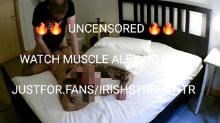Irish straight muscle Alex gets destroyed with bareback cum in ass