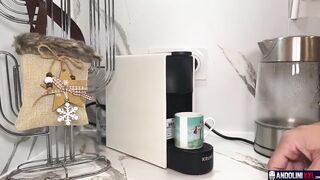 XXL coffee cream cum drip on that big ass latino gay cock