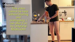 Sneaky roommate destroys dinner table with huge cock and messy cum ingredient