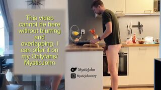 Sneaky roommate destroys dinner table with huge cock and messy cum ingredient