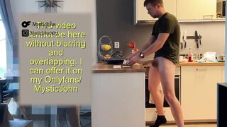 Sneaky roommate destroys dinner table with huge cock and messy cum ingredient