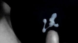 Jerking off and licking cum off stool destroyed raw gay cumshot