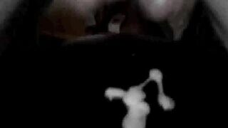 Jerking off and licking cum off stool destroyed raw gay cumshot